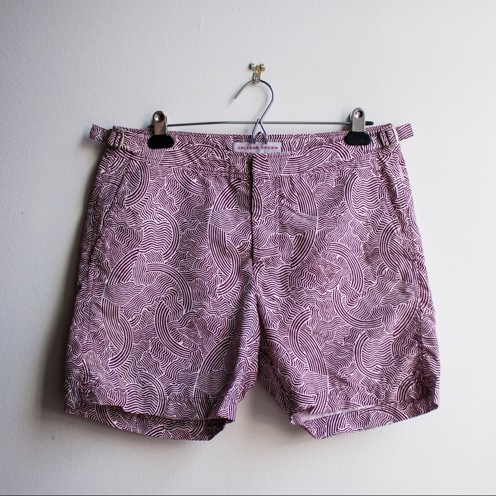 Patterned Orlebar Brown Swim Trunks